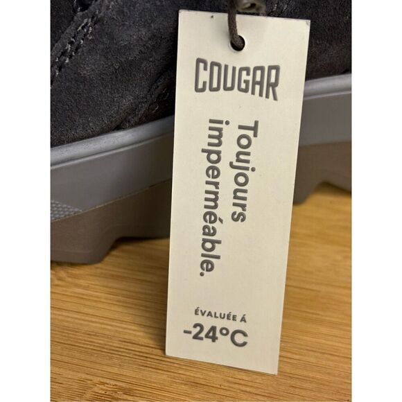 NWT Cougar Women's V-Five-S Faux Fur Lined Lace Up Winter‎ Boots Gray Size 6 - Picture 9 of 9